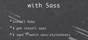 Sass-Install