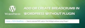 Add Breadcrumb in WordPress without Plugin